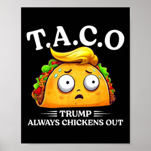 Trump Chickar Alltid Ut Taco Rolig Taco Trump Sh Poster