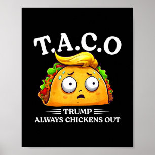 Trump Chickar Alltid Ut Taco Rolig Taco Trump Sh Poster