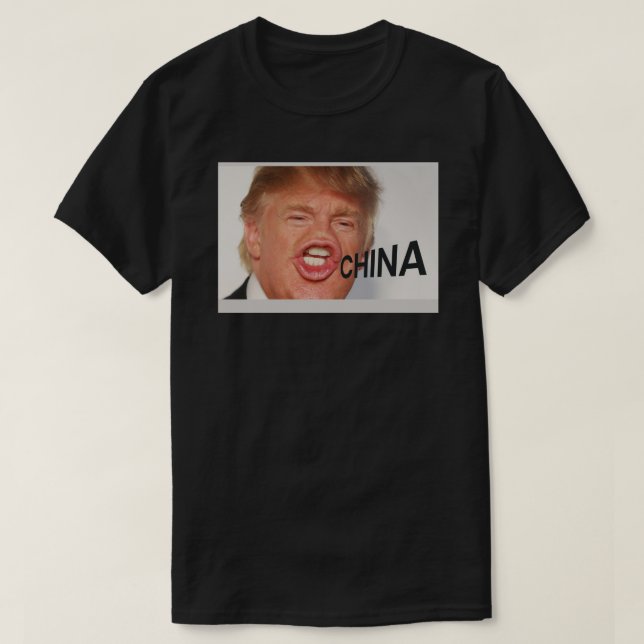 Trump China Mask T Shirt (Design framsida)