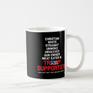 Trump Christian White Rak Republican Unvaxxed Kaffemugg