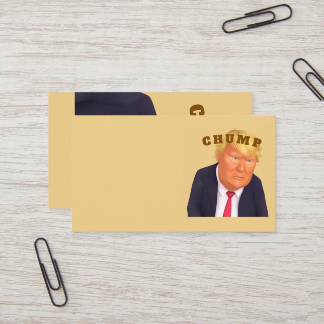 Trump/Chump Business Card Visitkort (Fram/Back In Situ)
