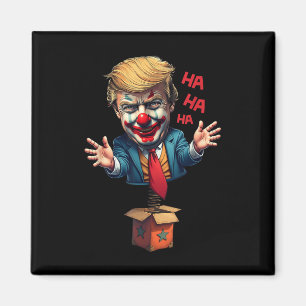Trump Circus Clown Funny Politiskt humor Magnet