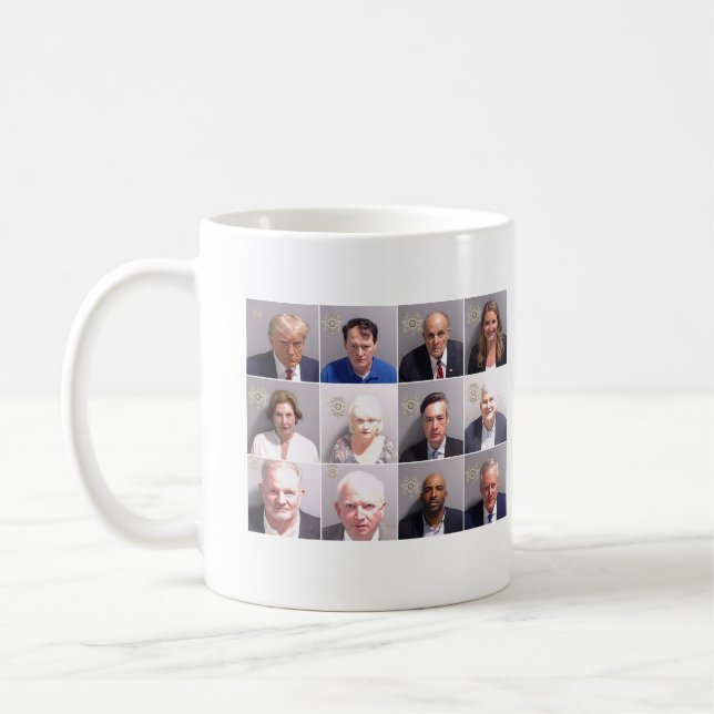 Trump Co-Defendant Mugshots Kaffemugg (Vänster)