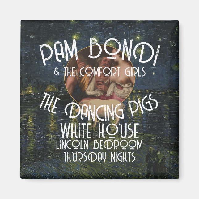 TRUMP COMFORT GIRLS BONDI NOEM GABBARD MAGNET (Framsidan)