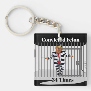 Trump Conviced Felon Keychain