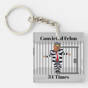 Trump Conviced Felon Keychain