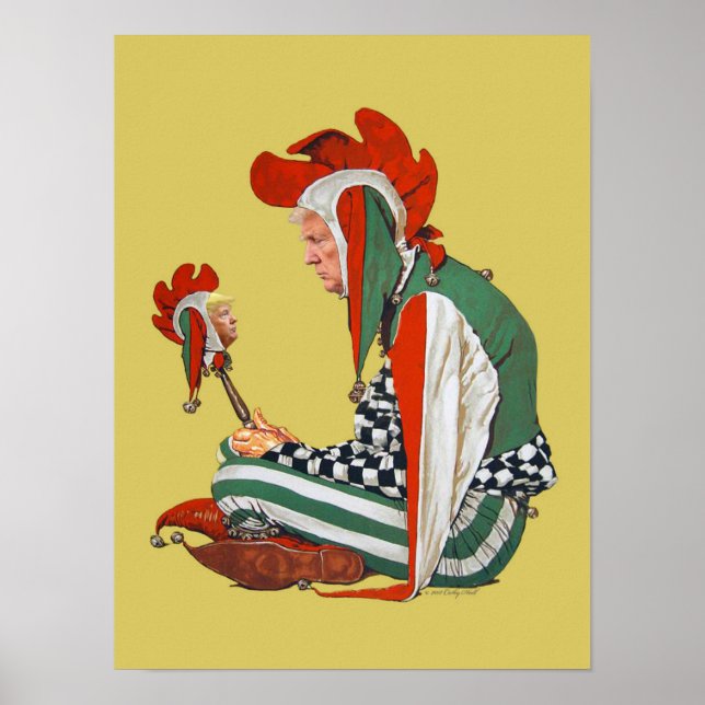 Trump Court Jester Archival Skriv ut Poster (Framsidan)