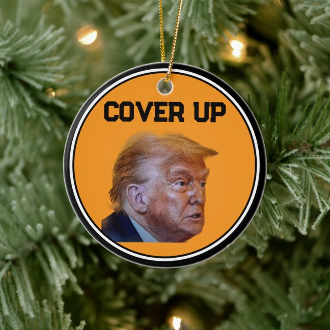 Trump Cover Up Beverage Coaster Julgransprydnad Keramik (Träd)