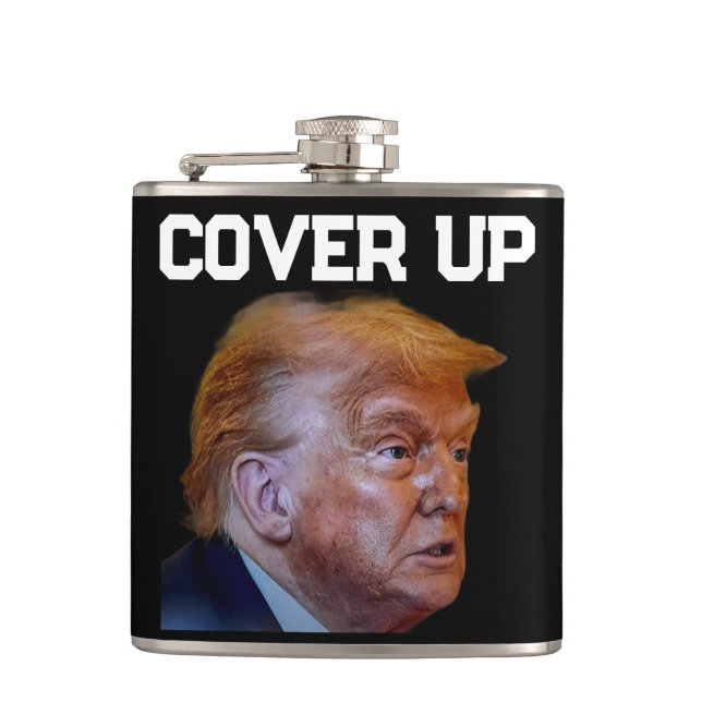 Trump Cover Up Flask Fickplunta (Framsidan)