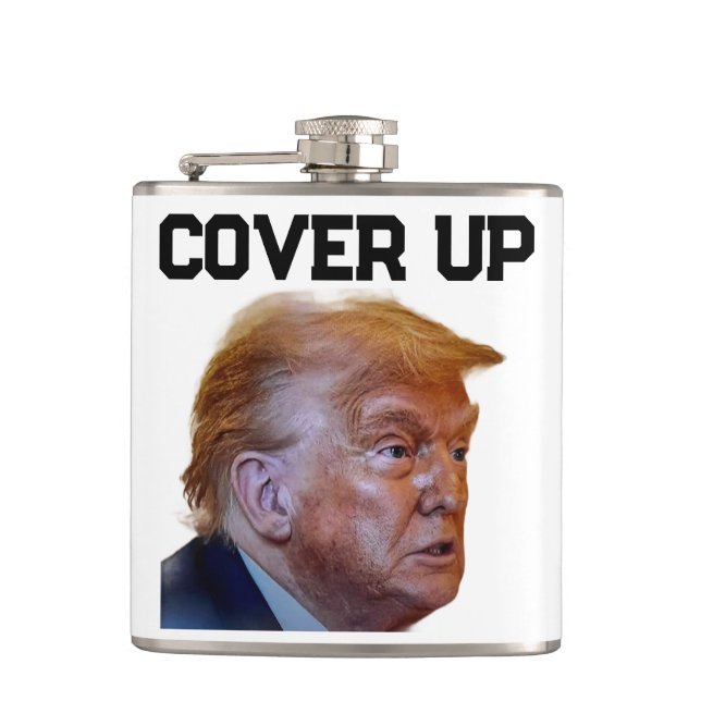 Trump Cover Up Flask Fickplunta (Framsidan)