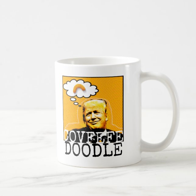 Trump Covfefe Klotter Kaffe Mugg (Höger)