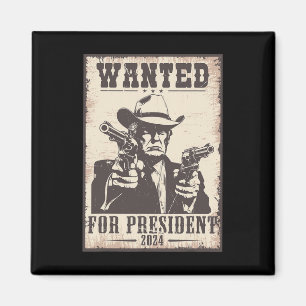 Trump Cowboy ville ha USA. President 2024 Magnet