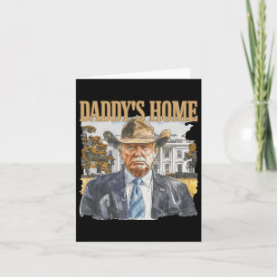 Trump Cowboy Western Pappas Hemma Ta Amerika Tillb Kort