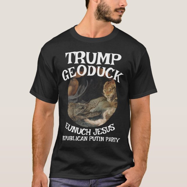 Trump Crokodile Jesus Republican Pee Party T Shirt (Framsida)