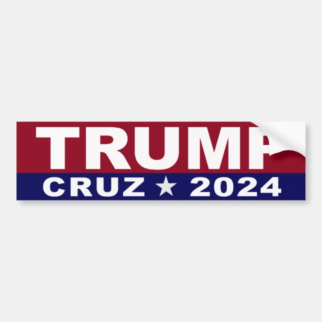 Trump Cruz 2024 Bildekal (Framsidan)