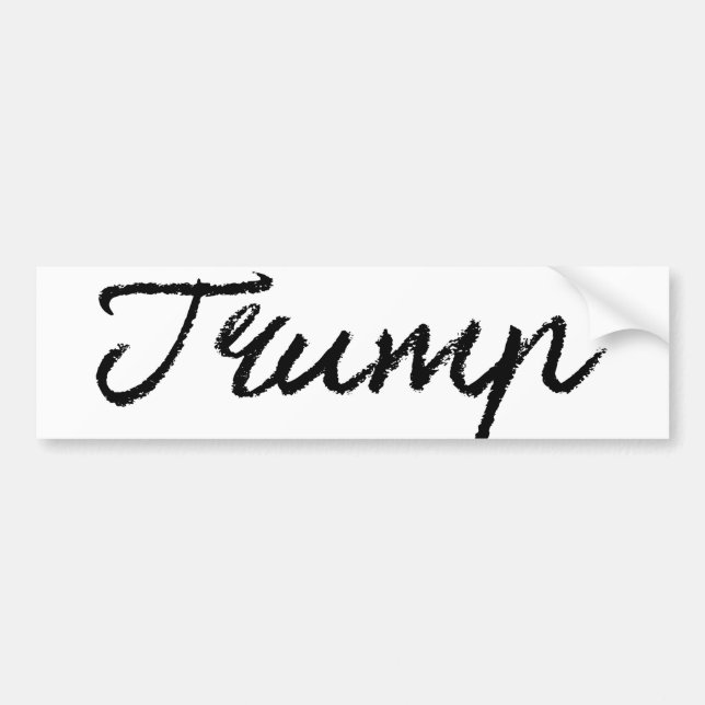 Trump Cursive Namnteckning -.png Bildekal (Framsidan)