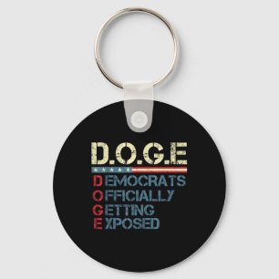 Trump D.o.g.e Doge Department of Government Nyckelring
