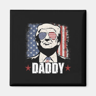 Trump Daddy 2025 Officiell Trump Daddy Rolig 1 Magnet