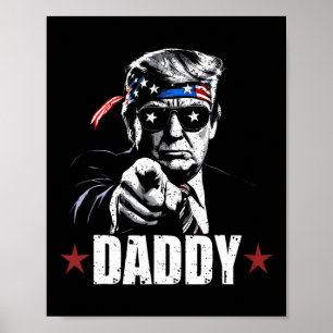 Trump Daddy 2025 Officiell Trump Daddy Rolig 2 Poster