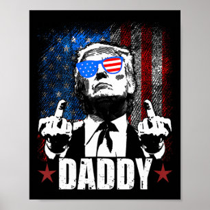 Trump Daddy 2025 Officiell Trump Daddy Rolig 3 Poster