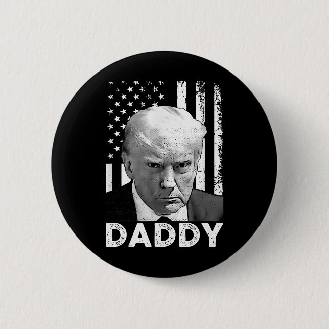 Trump Daddy 2025 President Supportrar Män Och Kvin Knapp (Framsida)