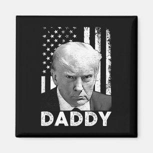 Trump Daddy 2025 President Supportrar Män Och Kvin Magnet