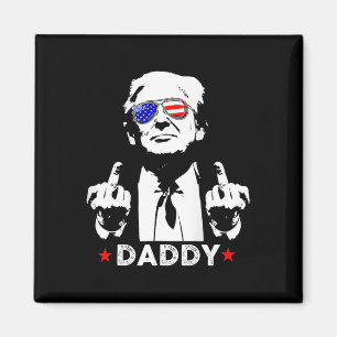 Trump Daddy 2025 President Supportrar Män Och Kvin Magnet