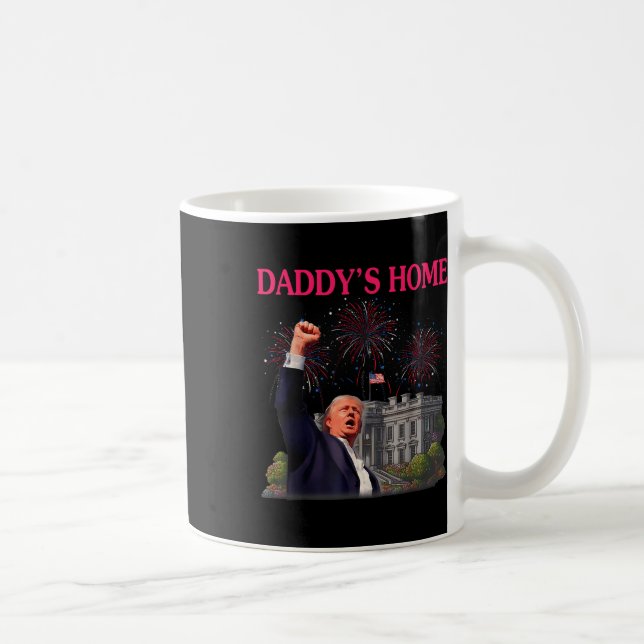 Trump Daddys Home Adjö Joe Biden lämnar Springa fö Kaffemugg (Höger)