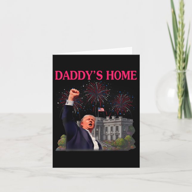 Trump Daddys Home Adjö Joe Biden lämnar Springa fö Kort (Framsida)
