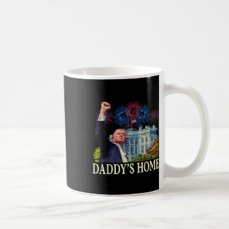 Trump Daddys Home White House 2024 Välkommen tillb Kaffemugg
