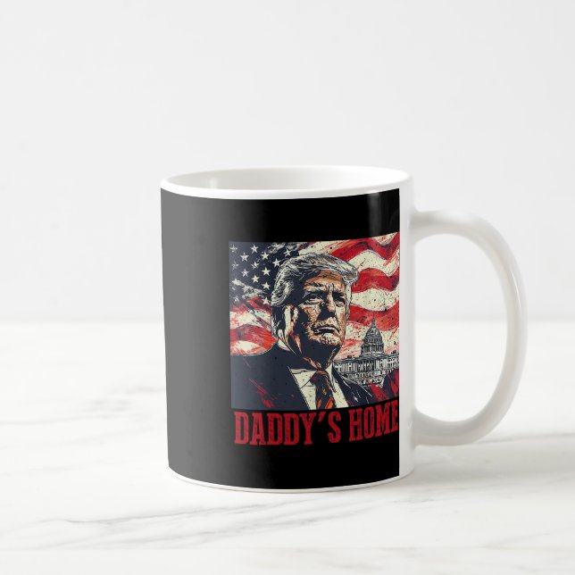 Trump Daddys Home White House 2025 Kaffemugg (Höger)
