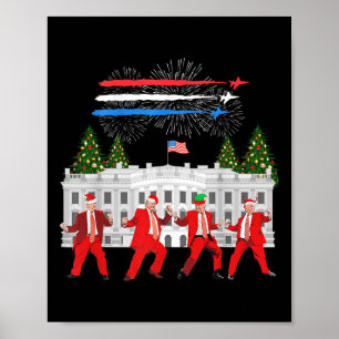 Trump Daddys Home White House Dance Gör Julafton G Poster
