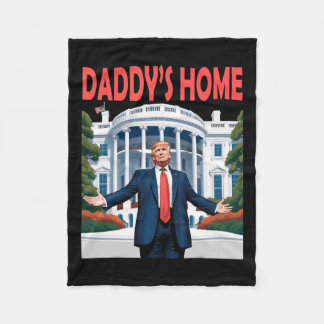 Trump Daddys Home White House Fleecefilt
