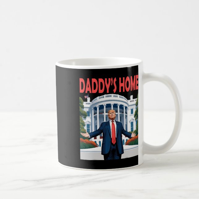Trump Daddys Home White House Kaffemugg (Höger)