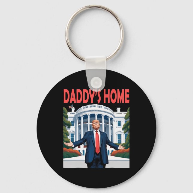 Trump Daddys Home White House Nyckelring (Framsida)