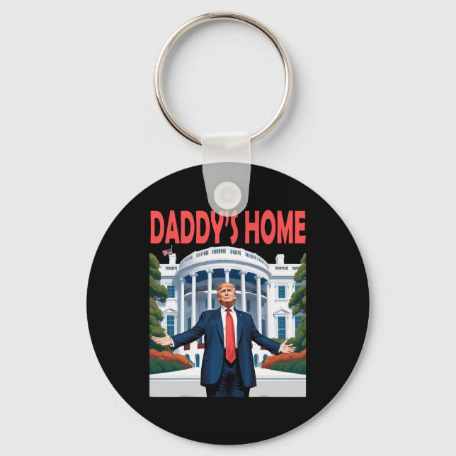 Trump Daddys Home White House Nyckelring (Framsida)