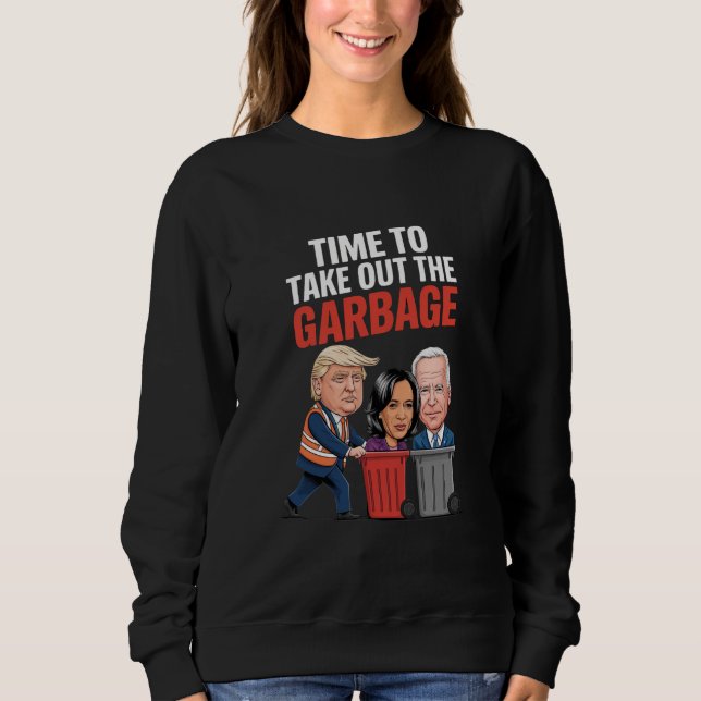 Trump Dags Att Ta Ut Soporna  T Shirt (Framsida)