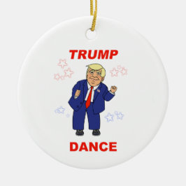 Trump Dance-design Julgransprydnad Keramik