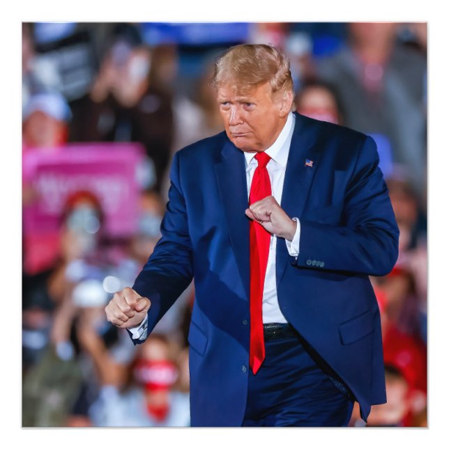 Trump Dance Funny Fototryck (Framsidan)