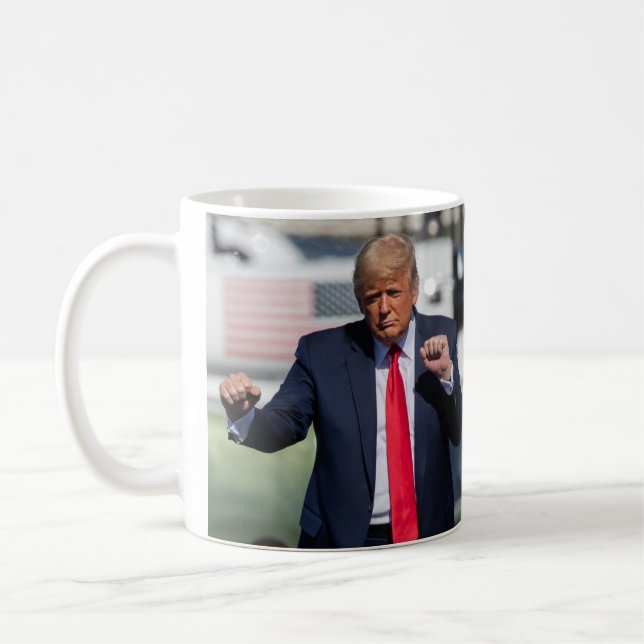 Trump Dance Funny Kaffemugg (Vänster)