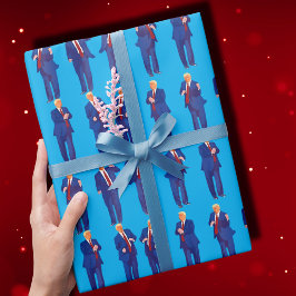 Trump Dance | Funny Trump Dancing Blue Gift Presentpapper