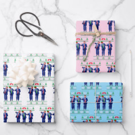 Trump Dance Gift Wrap, Funny Trump Santa Hat Dance