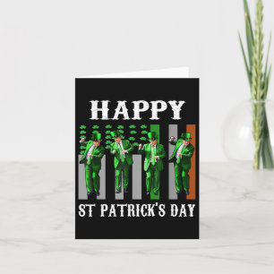 Trump Dance Lycklig St patricks day Lucky Shamrock Kort
