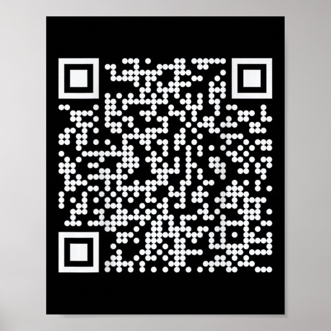 Trump Dance Qr Funny President Dance Code (på baks Poster (Framsidan)
