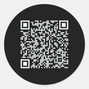 Trump Dance Qr Funny President Dance Code (på baks Runt Klistermärke