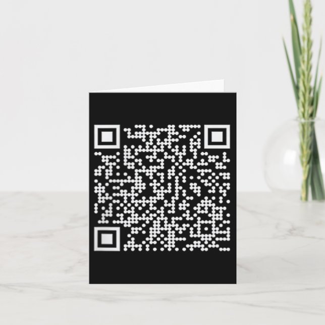 Trump Dance Qr Funny President Trump Dancing Code Kort (Framsida)