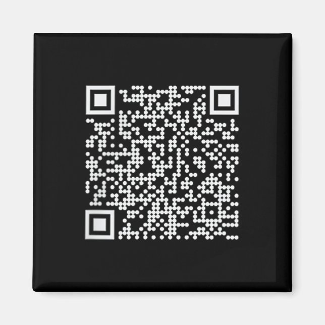 Trump Dance Qr Funny President Trump Dancing Code Magnet (Framsidan)