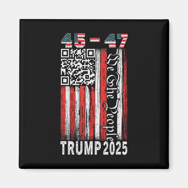 Trump Dance Troll Qr Funny President Trump Dance C Magnet (Framsidan)