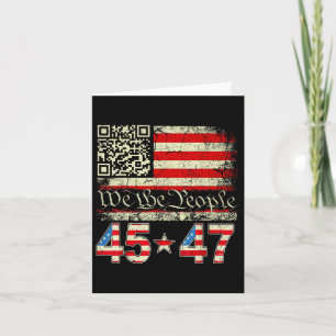 Trump Dance Troll Qr Funny Trump Dance Code Retro Kort