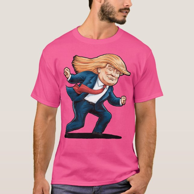 Trump Dance Troll Qr T Shirt (Framsida)
